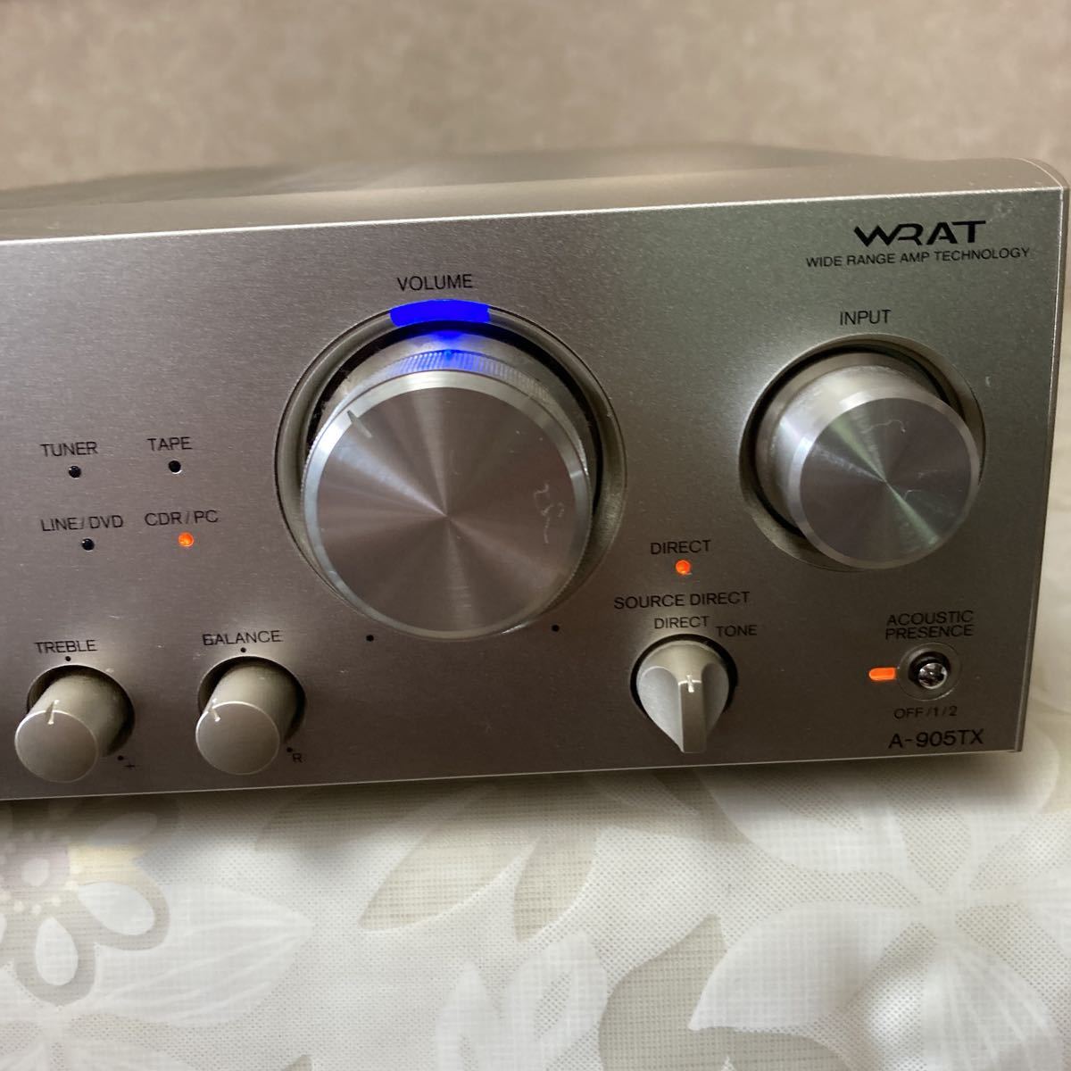 ONKYO プリメインアンプ *A-905TX*現状本体【通電確認済み】動作未確認