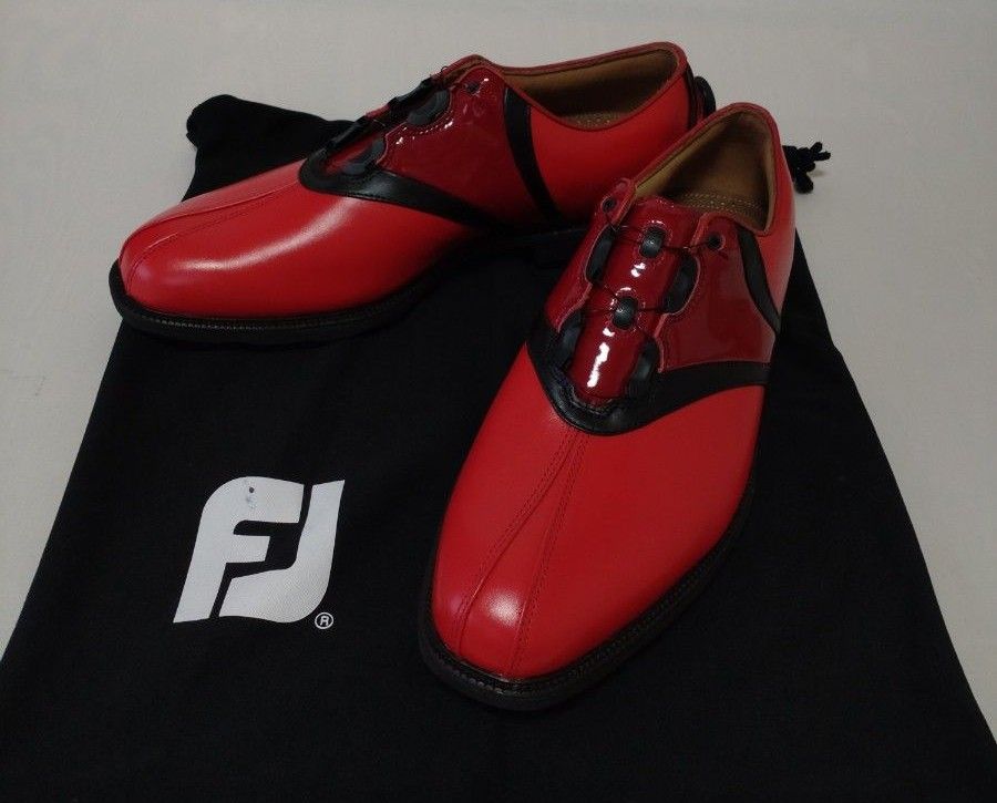 フットジョイ　FOOTJOY　メンズ　ゴルフシューズ　オーダー品　特注　赤　#29.5cm 