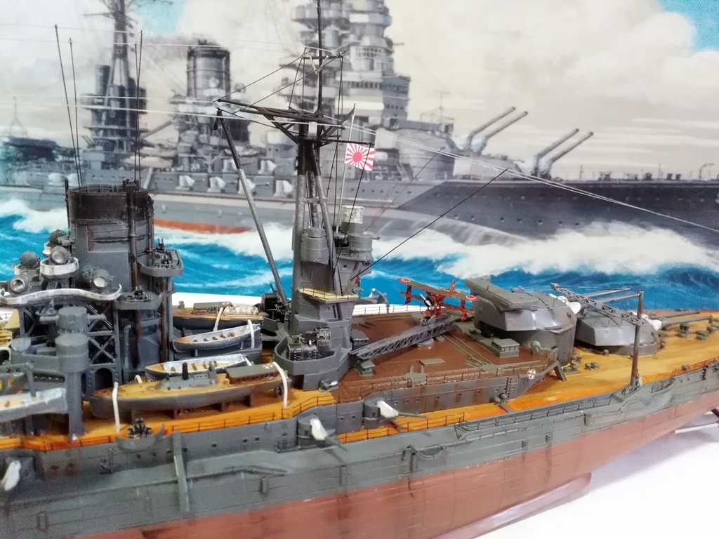 1/350 戦艦 陸奥 完成品 ハセガワ 1/350 戦艦 陸奥 完成品 ハセガワ