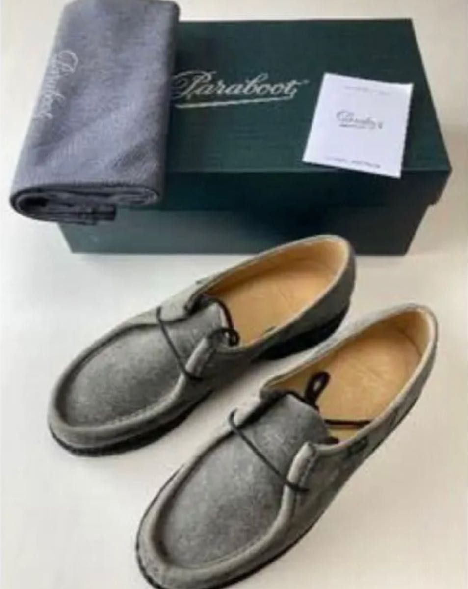 新品 箱付き paraboot パラブーツ ミカエル グレー スウェード 新品 箱付き paraboot パラブーツ ミカエル グレー スウェード
