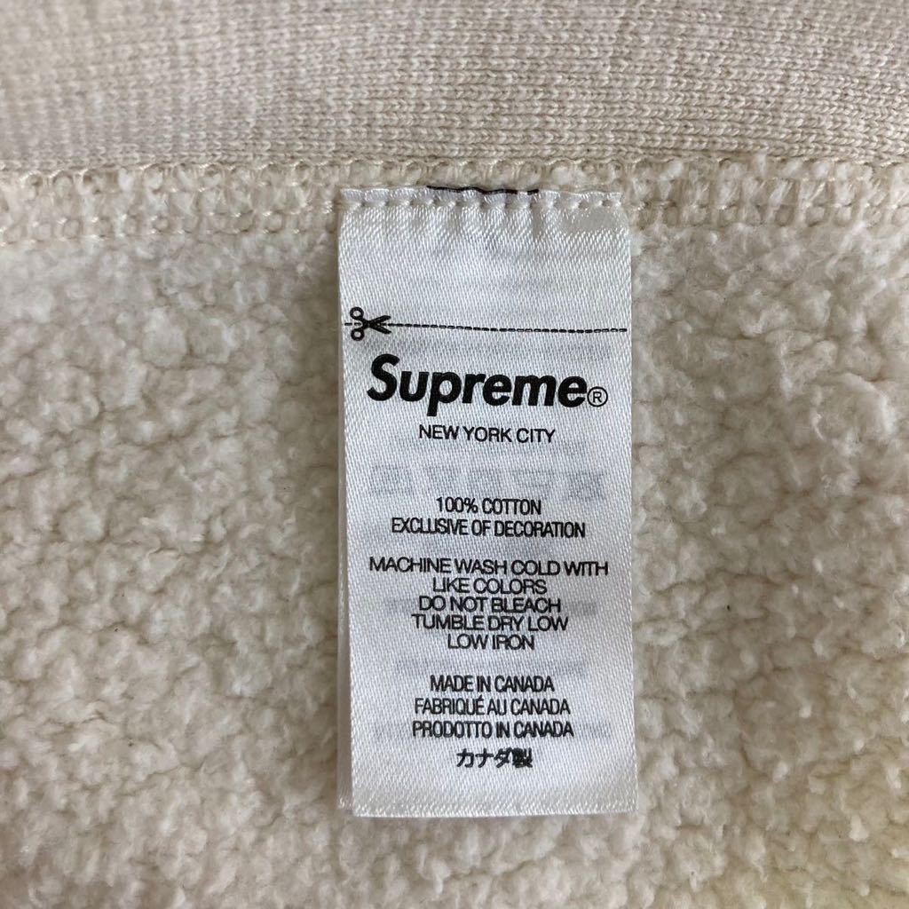 【21FW Supreme Number One Hooded Sweatshirt シュプリーム スウェットパーカー フーディー トップス】ナチュラル Lサイズ_画像7