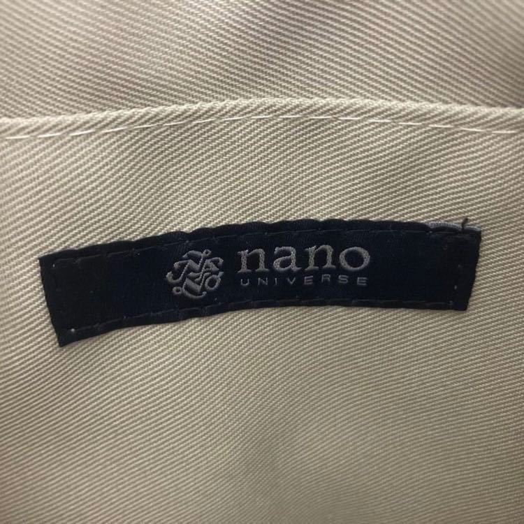 【未使用品 NANO UNIVERSE ナノユニバース バッグ 鞄 カバン】ベージュ パープル フリーサイズ_画像4