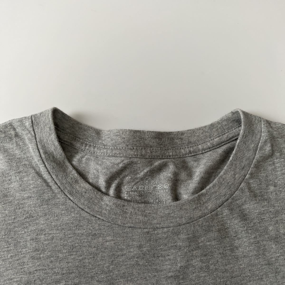 MUJI 無印良品 クルーネック半袖Tシャツ グレー L_画像3