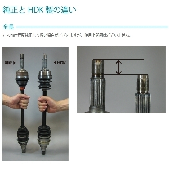 ドライブシャフト ヴィヴィオ KK3 KK4 KW3 KW4 左右セット新品 高品質 3年保証 HDK製_画像5