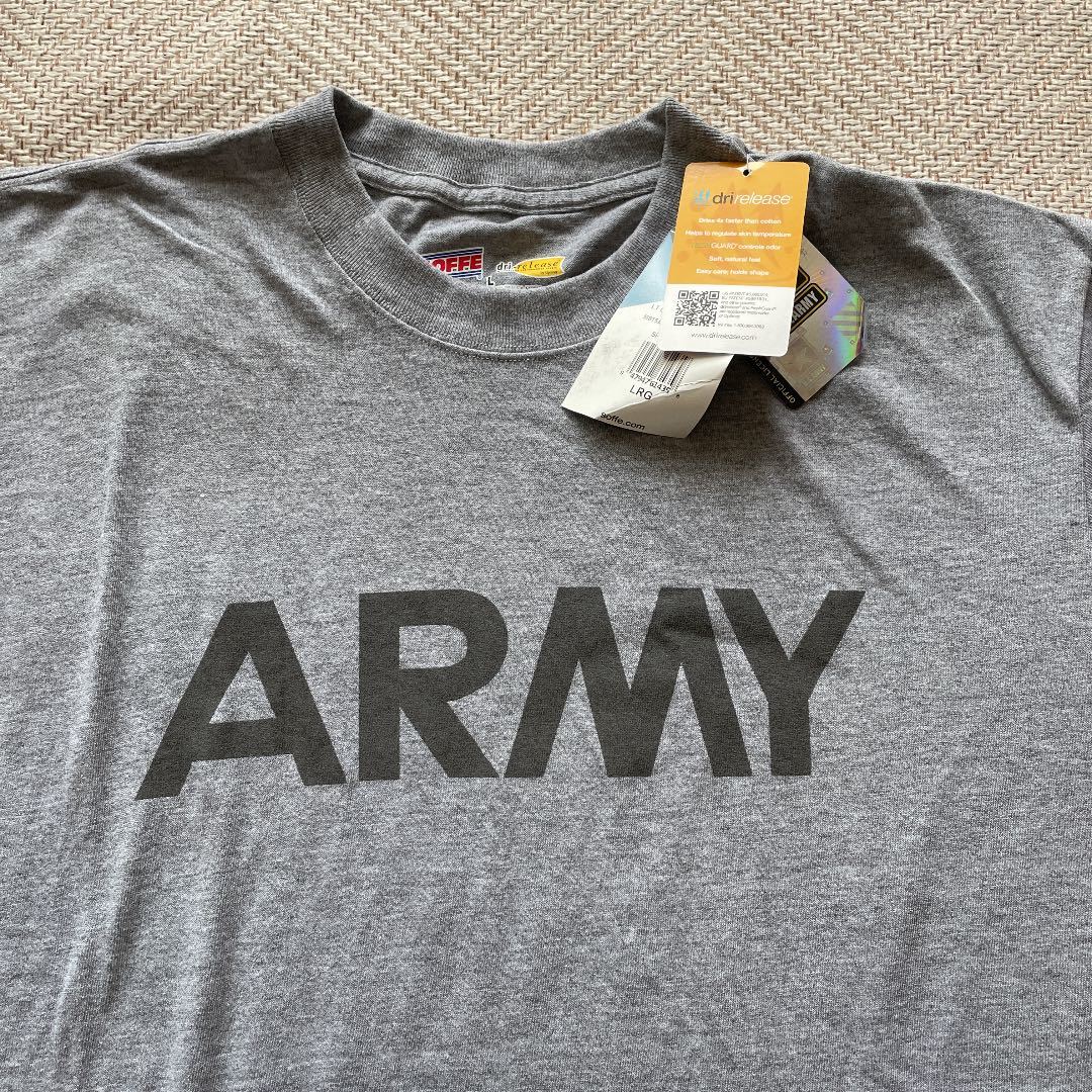 新品 Soffe社製 US ARMY IPFUトレーニング Tシャツ Lサイズ 米軍実物