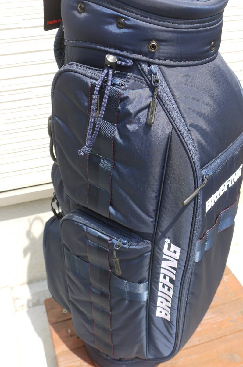 新品!!BRIEFING ブリーフィング キャディバッグ CR-6ネイビー紺色-