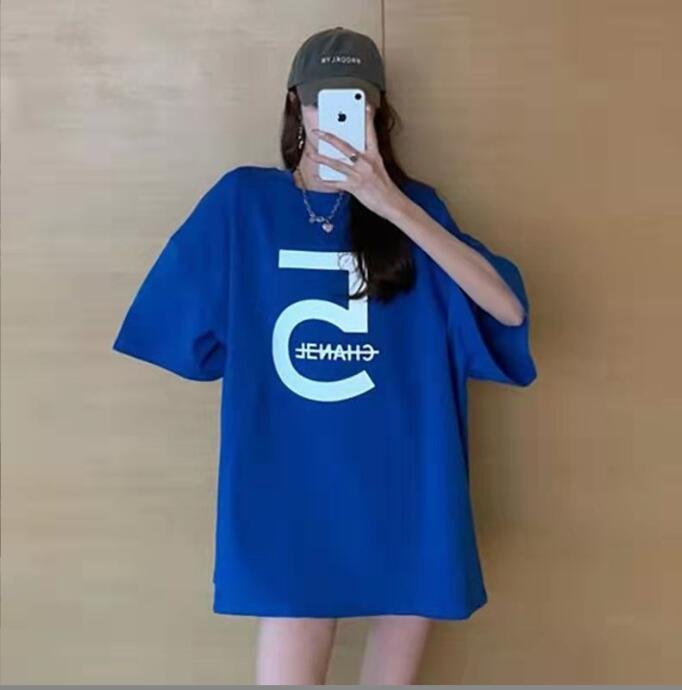 あす楽対応】 韓国風 女夏新しい 大きいサイズ半袖Tシャツ 気質ファッションTシャツ 学生Tシャツ M-4XL カーキ L 