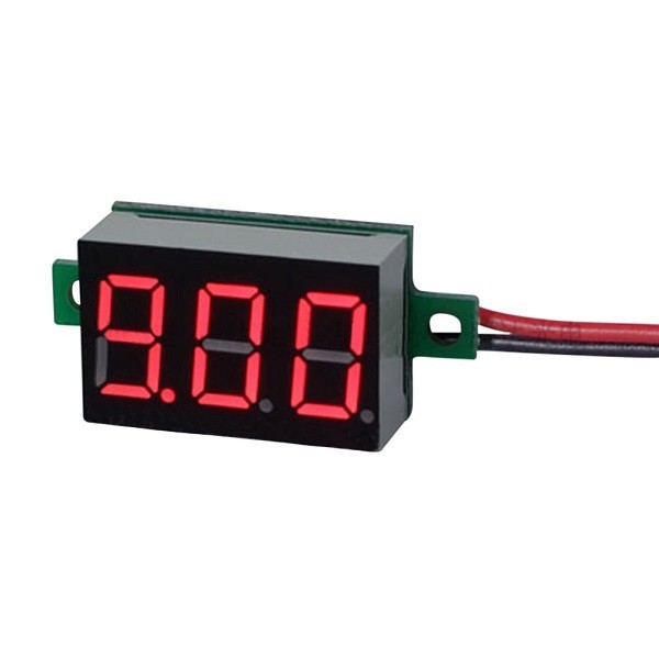 [ new goods ] digital voltmeter red 2 line type DC3.2v~DC30v Red red voltmeter .