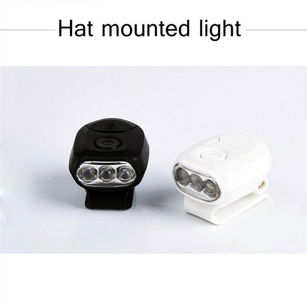 [ новый товар ] шляпа 3LED передняя фара пристегивающийся колпак свет ( белый ) белый White