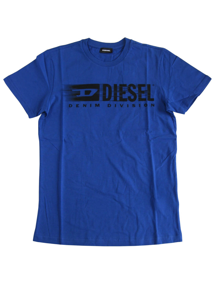 【ポスト投函配送】新品 直輸入 DIESEL ディーゼル キッズ 半袖 ロゴプリントTシャツ ブルー 4Y（身長100cm相当）TEVER 4DA_画像1