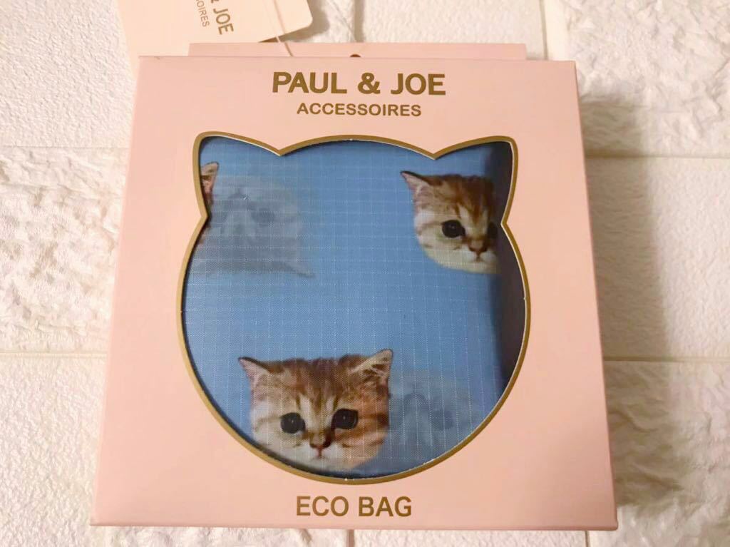  новый товар нераспечатанный * PAUL&JOE ACCESSOIRES paul (pole) and Joe аксессуары sowa эко-сумка n сеть голубой * compact сумка кошка в коробке 