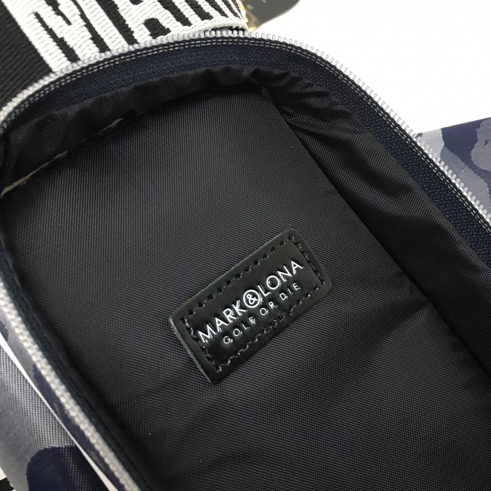 新品】マークアンドロナ スタンド式クラブケース ネイビー×白 迷彩