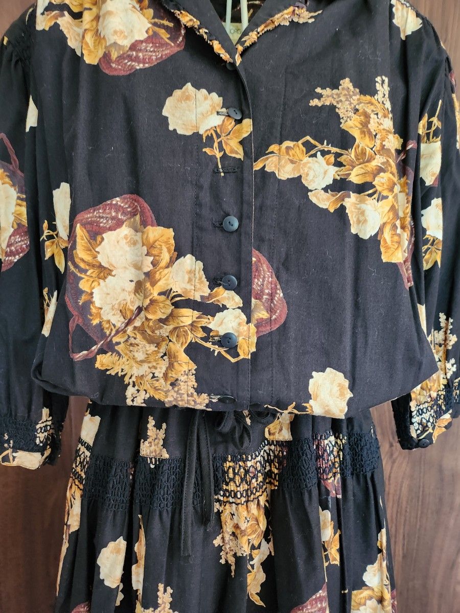 90年代 INGEBORG インゲボルグ 花柄ワンピース
