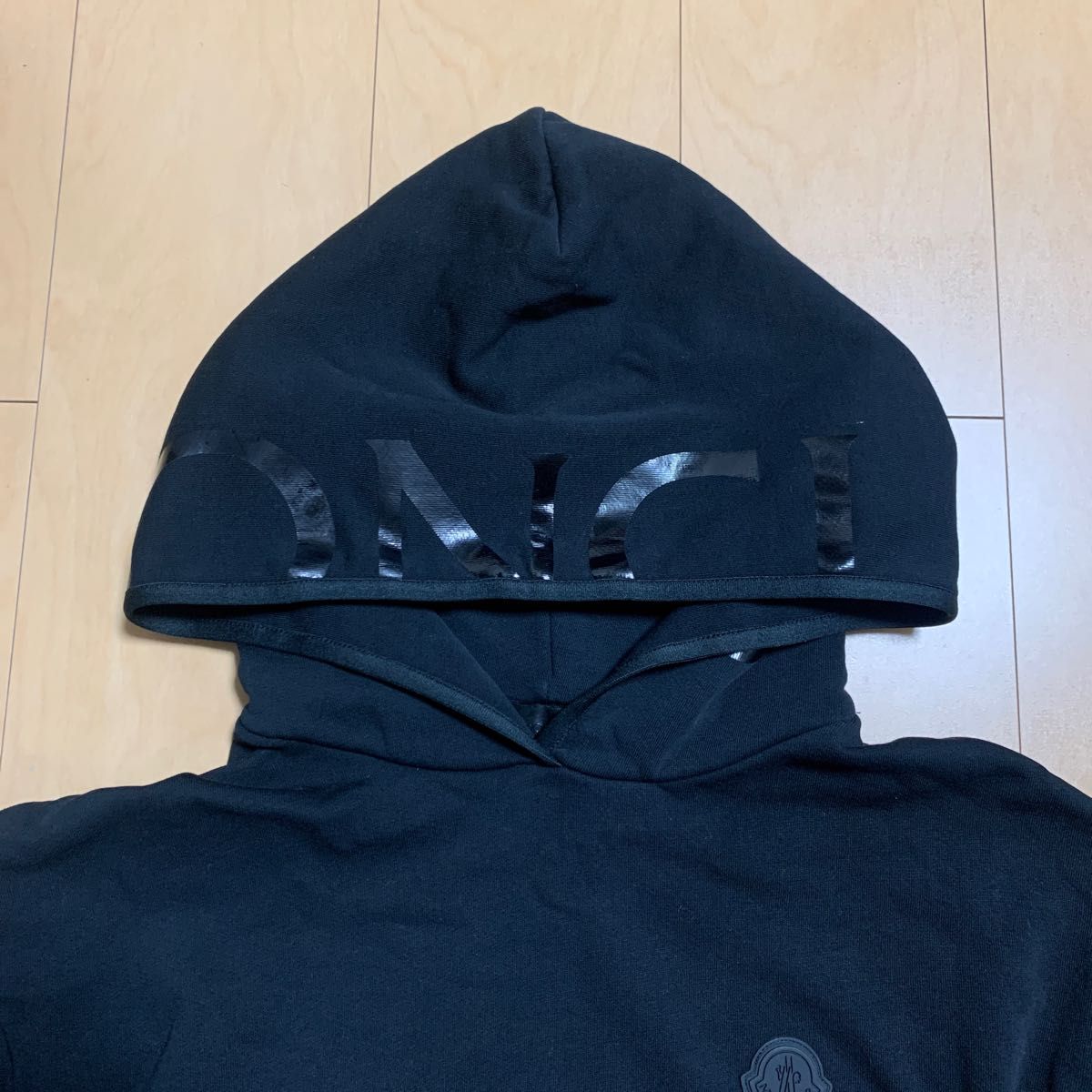 極美品】MONCLER モンクレール ショートフーディ パーカー 黒 XS