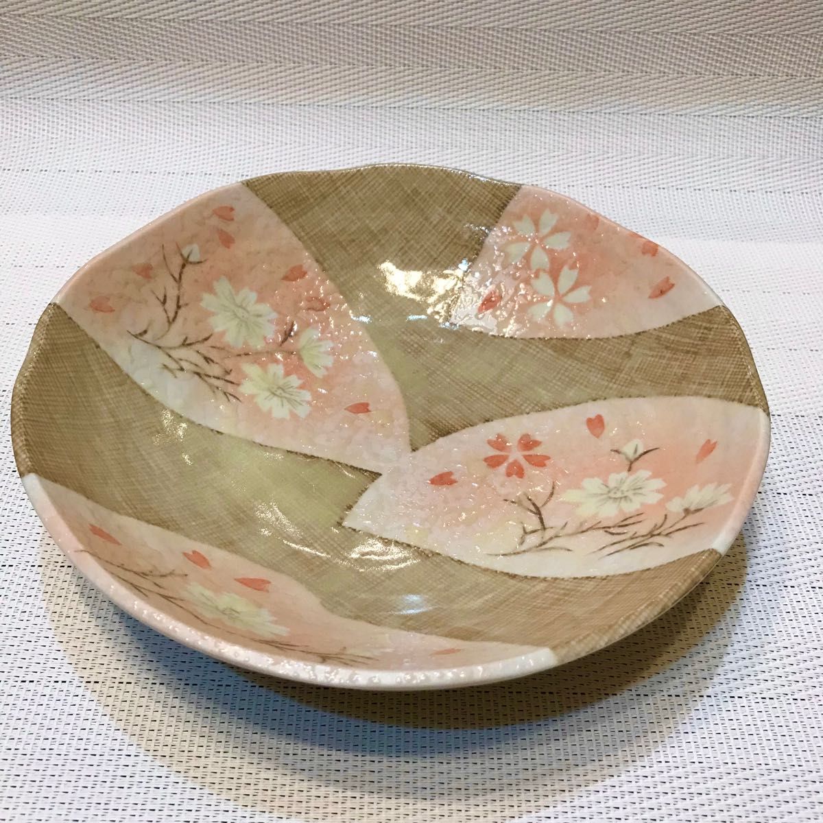 和食器 ペア13点 花絵 扇皿 小鉢 桜型 小皿 フリーカップ 桜絵 盛り鉢 