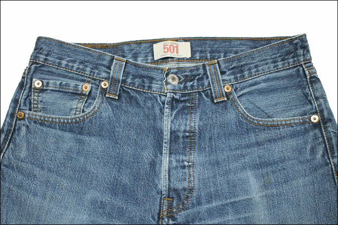 【W30L32】 Levi's リーバイス 501 デニム ヒゲ ジーンズ スリランカ製 ビンテージ ヴィンテージ USA 古着 オールド EA372_画像5