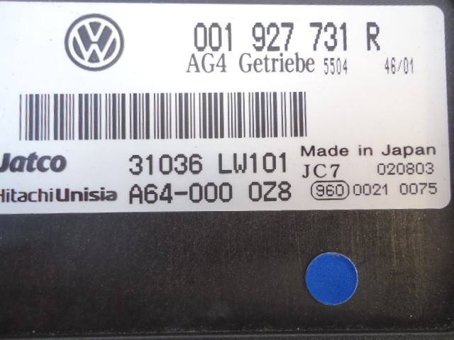 *VW Polo 9NBBY transmission computer *