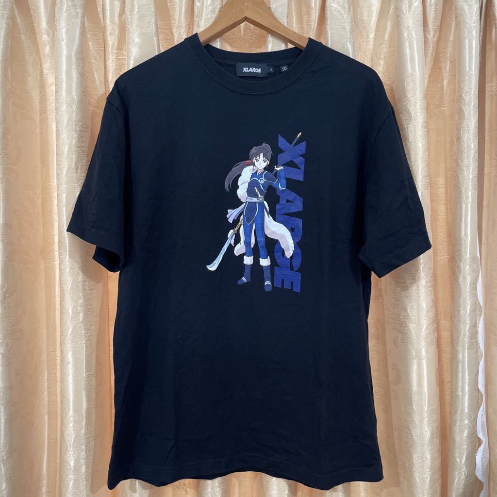 限定モデル XLARGE エクストララージ×犬夜叉 コラボ 半袖Tシャツ サイズL ブラック_画像1