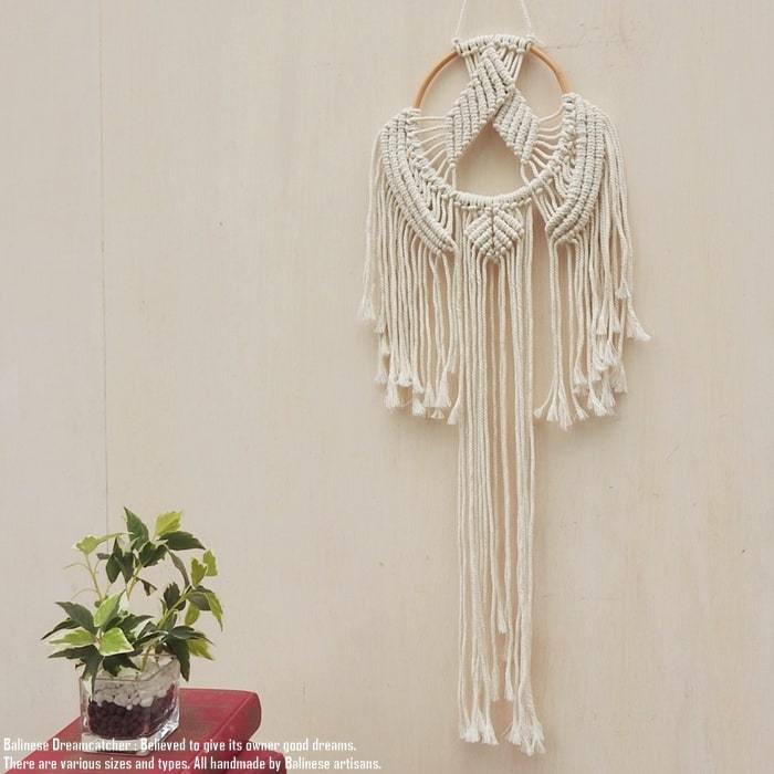  Dream catcher mak lame TypeC Size S width 27cm length 84~87cm wall interior bo- horn bohemi Anne 