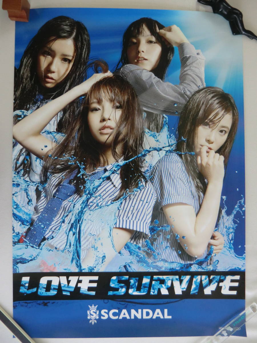 SCANDAL скан daruB2 уведомление постер LOVE SURVIVE не продается CD покупка привилегия 