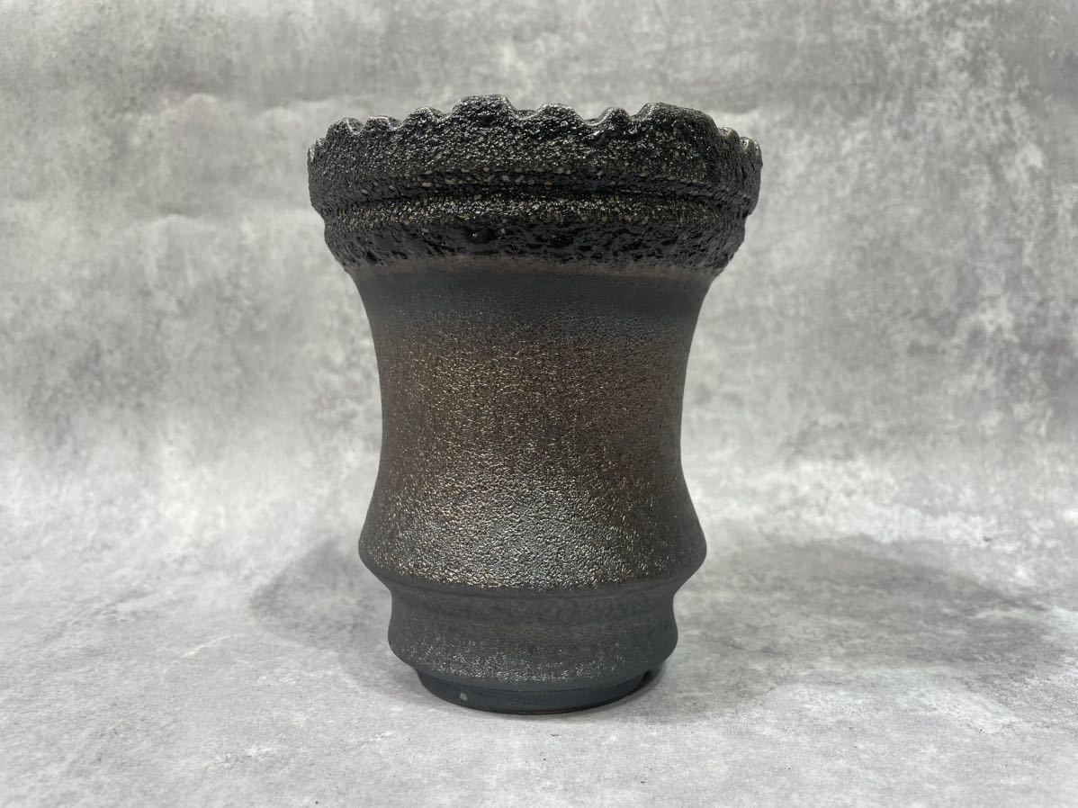 Lサイズ 陶器 手作り 植木鉢検(invisible ink raw life factory SRL