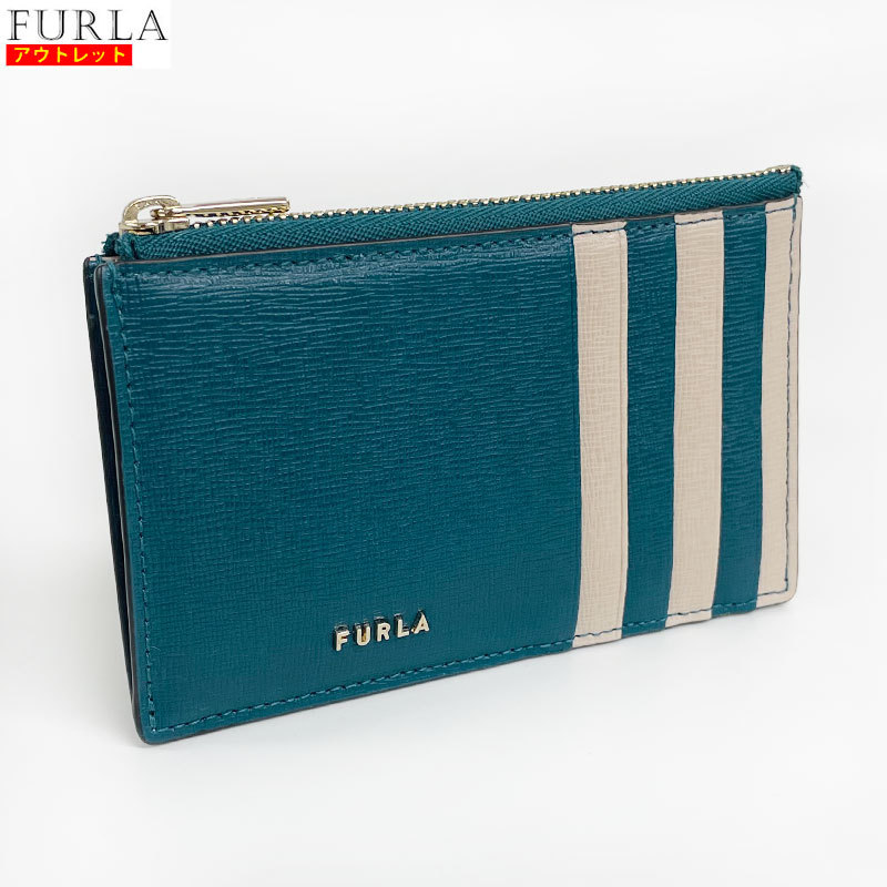 FURLA フルラ 新品・アウトレット カードケース WP0008 B30000 レザー フラグメントケース 名刺入れ コインケース 小銭入れ マグノリアの画像1