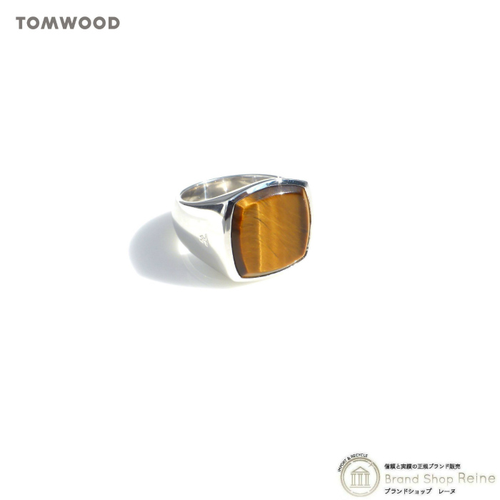 トムウッド （TOM WOOD） Cushion クッション リング タイガーアイ シルバー 925 指輪 #54 14号 R74HQTIE01S925（新品）