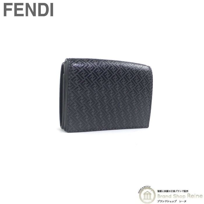 フェンディ （FENDI） FFエンボス トリフォールド ウォレット 三つ折り