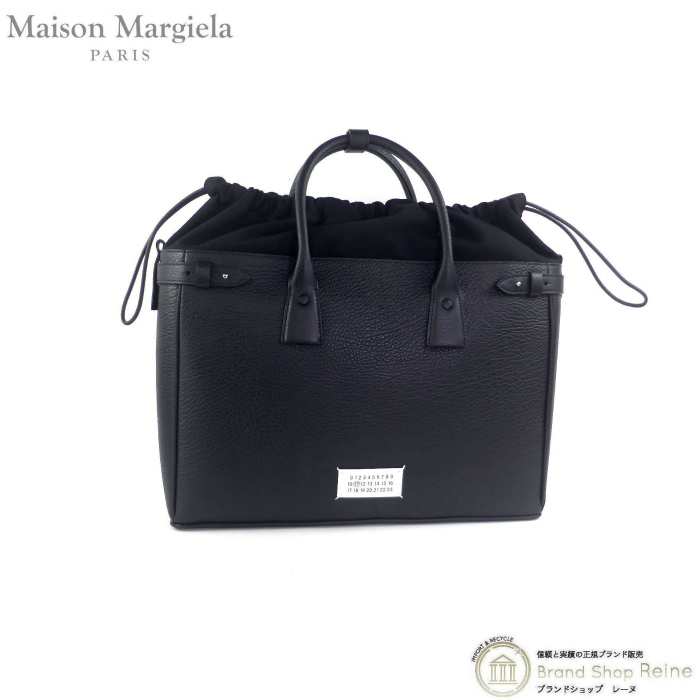 メゾン マルジェラ （Maison Margiela） 5AC トートバッグ 2way カーフ×コットン SB1WD0001 ブラック メンズ（新品）