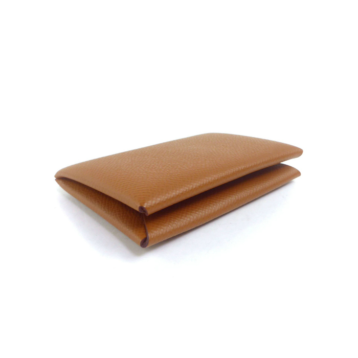 エルメス (HERMES) カルヴィ ヴォーエプソン ゴールド カードケース