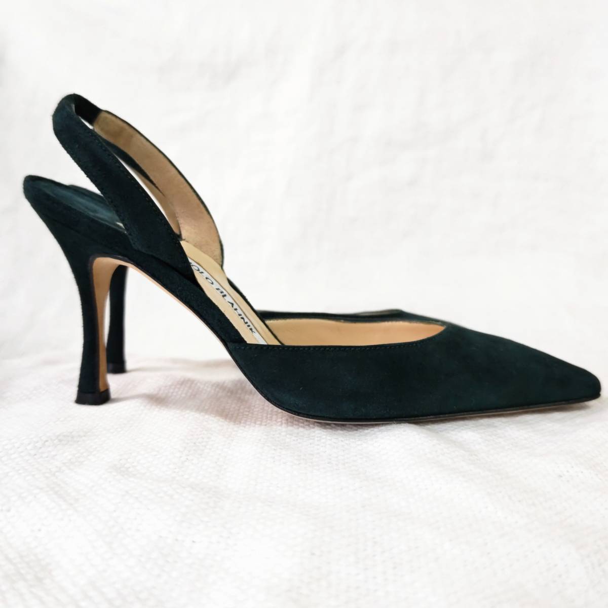 MANOLO BLAHNIKマノロブラニクCAROLYNEキャロリン緑グリーンスウェード