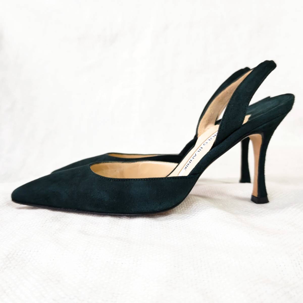 MANOLO BLAHNIKマノロブラニクCAROLYNEキャロリン緑グリーンスウェード