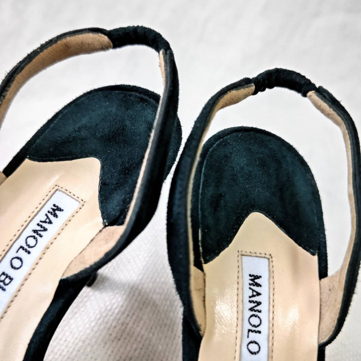 MANOLO BLAHNIKマノロブラニクCAROLYNEキャロリン緑グリーンスウェード