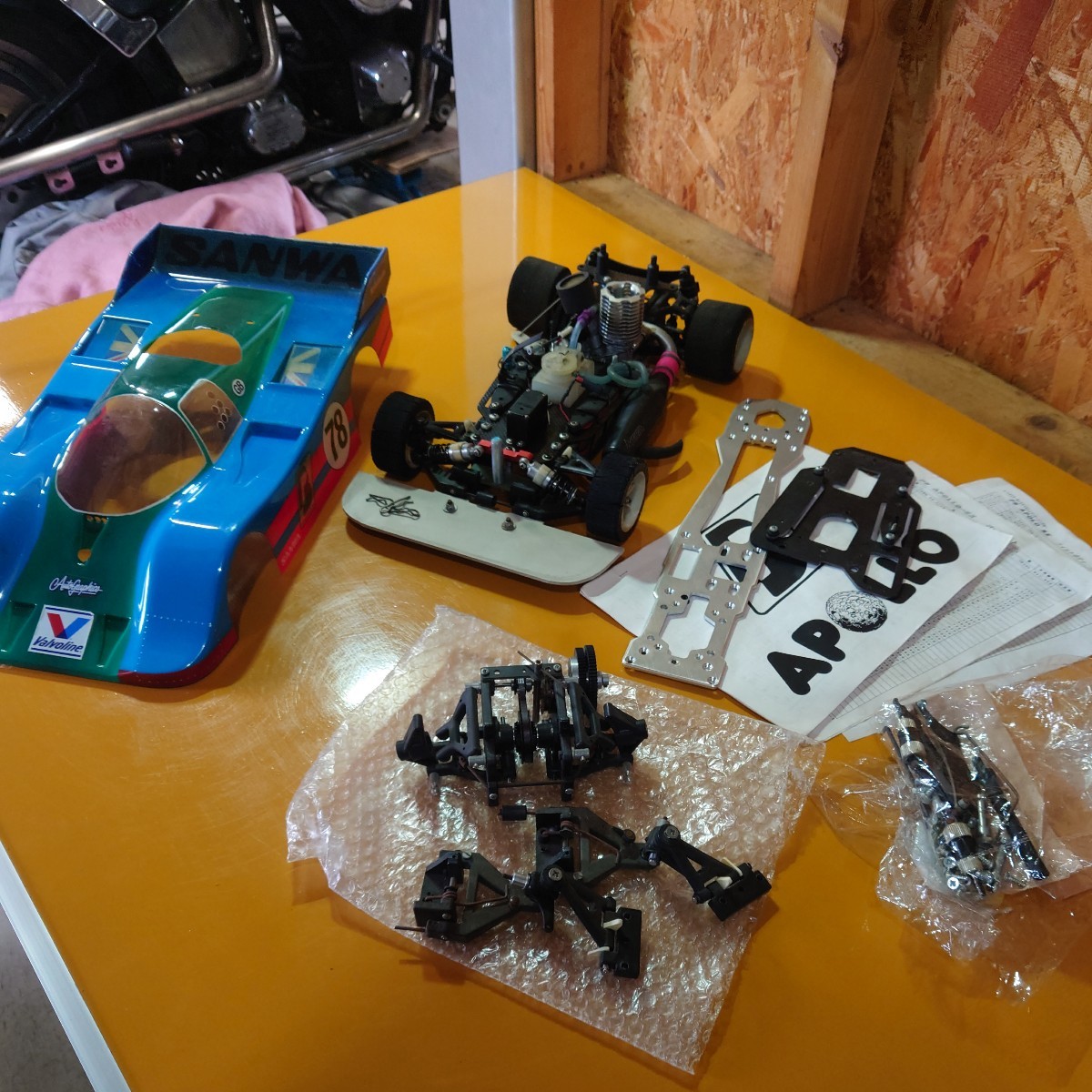 1/10 PBレーシング 2速 RC レーシングカー OS MAX エンジン ラジコン