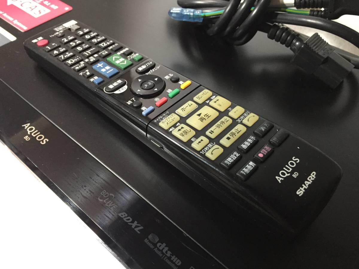 SHARP シャープ 1TB 3チューナー (3番組同時録画) ブルーレイ