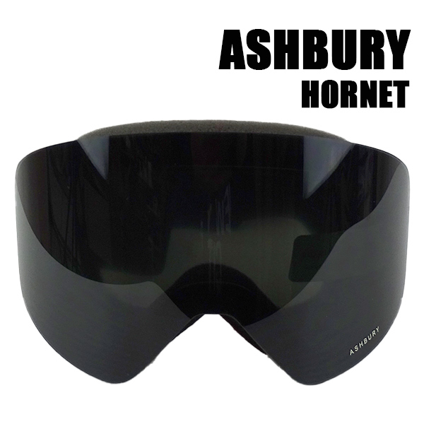 値下げしました！アシュべリー スノボ ゴーグル ASHBURY HORNET BLACK TRIANGLE DARK SMOKE HN5 M9 スノーボード 22-23 ボーナスレンズ付き