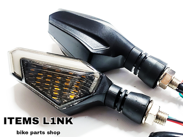 送料安！LK5-21BL LED ウインカー ポジション付 ZX-6R ZX-/9/10/12/R ZX-14R ZZ-R/250/400/600 ZZ-R/1100/1200/1400 GPZ/400/750/900/R汎用_画像8