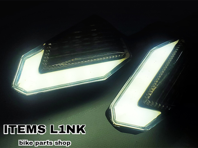 送料安！LK5-21BL LED ウインカー ポジション付 ZX-6R ZX-/9/10/12/R ZX-14R ZZ-R/250/400/600 ZZ-R/1100/1200/1400 GPZ/400/750/900/R汎用_画像3