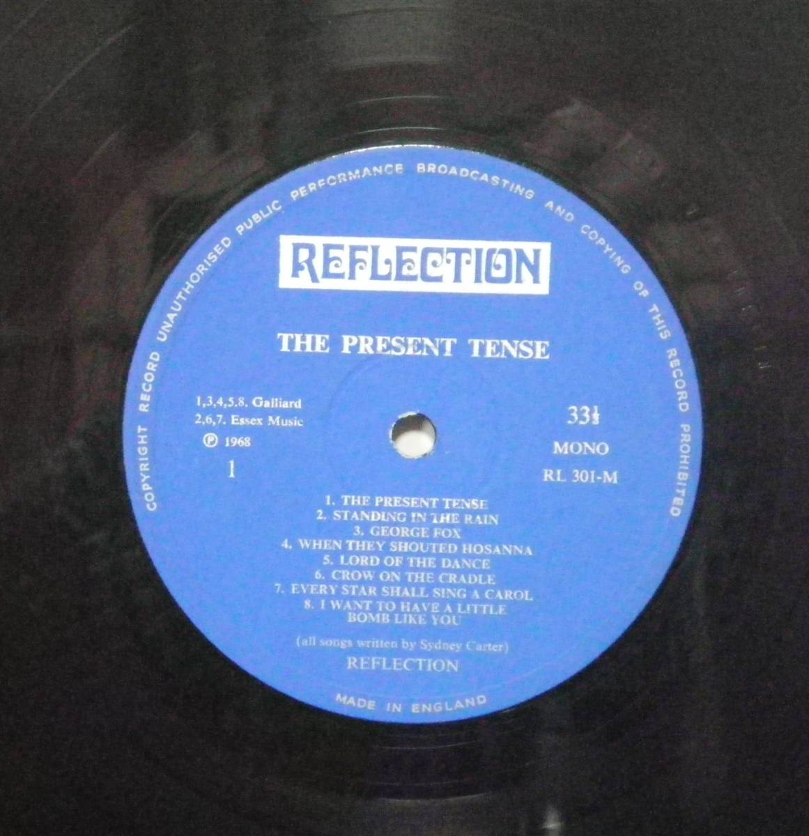 ◆◎5/LP【8273】- 【UK盤】REFLECTION* PRESENT TENSE/リフレクション/ラビリンス_画像3