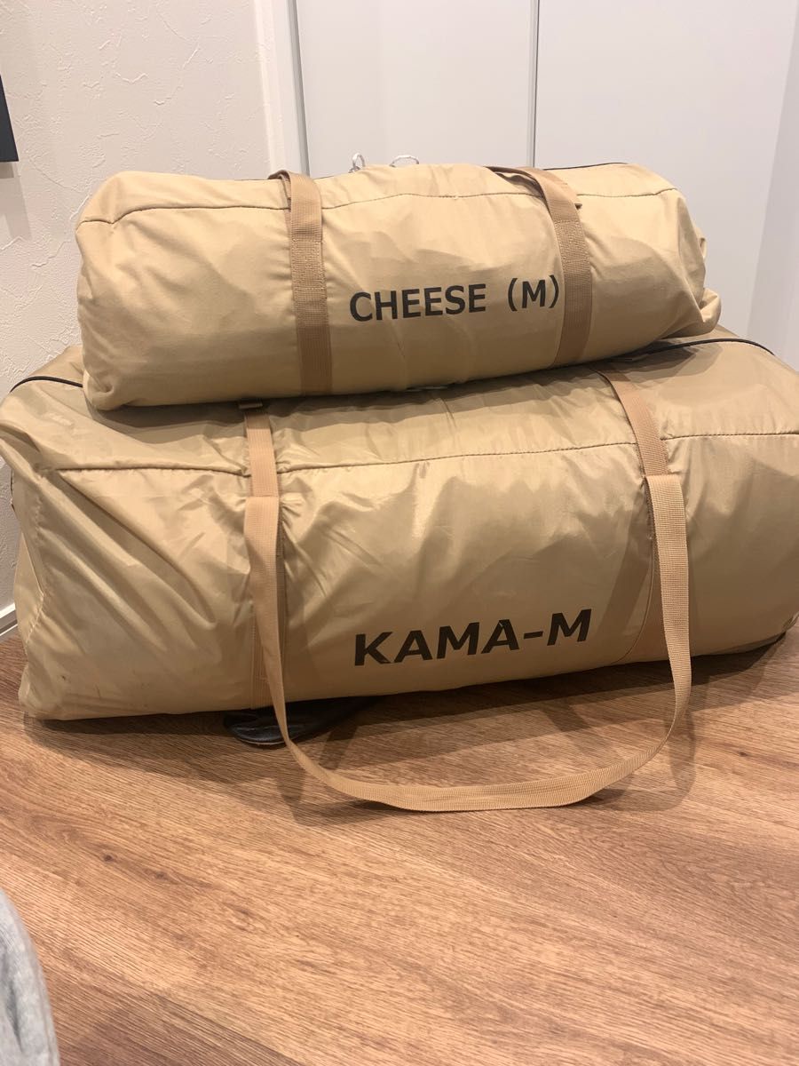 中古【DODチーカマセット】カマボコテント3M タンカラー チーズ 中古【DODチーカマセット】カマボコテント3M タンカラー チーズ