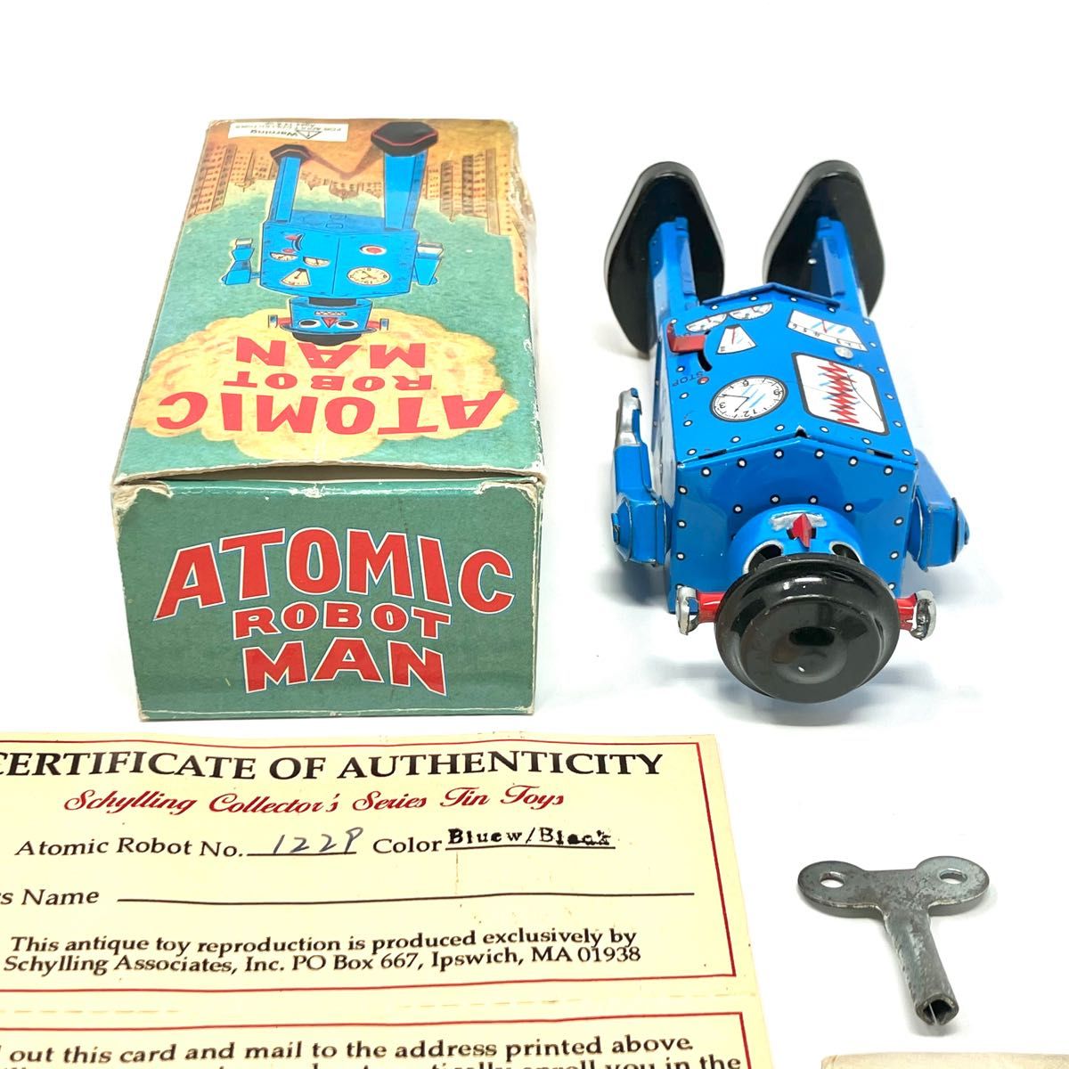アトミックロボットマン 復刻版 ATOMIC ROBOT MAN 箱付 ブリキ アトミックロボットマン 復刻版 ATOMIC ROBOT MAN 箱付 ブリキ