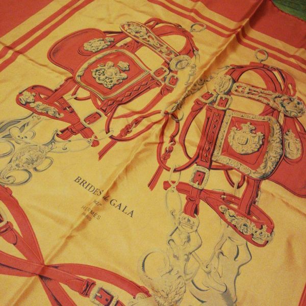 987超美品 エルメス HERMES スカーフ カレ シルク100% ステッキ | www