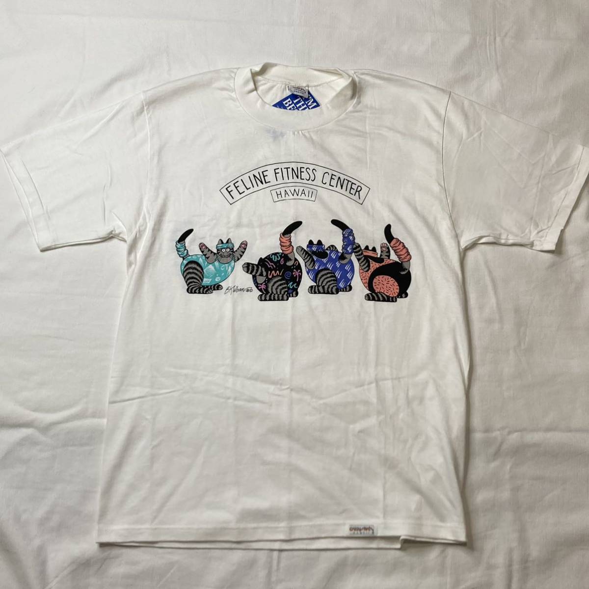 90s USA製 crazy shirts クレイジーシャツ クリバンキャット 半袖T