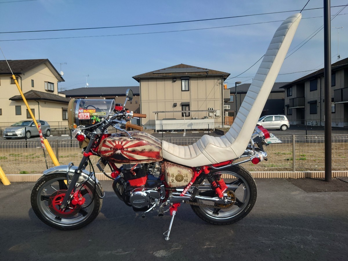 CB250T 外装セット 角タンク サイドカバー 三段シート ヤラレ 日照