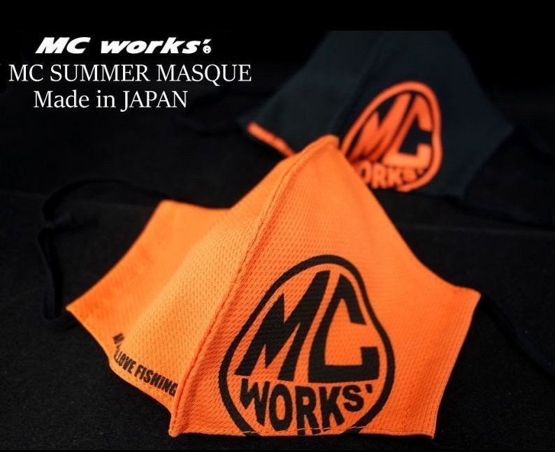 MCワークス サマ―マスク／MC works' SUMMER MASQUE／オレンジ／Made in Japan_画像1