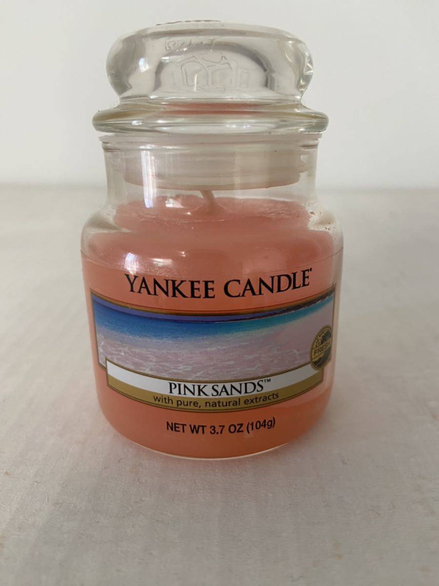 新品未使用! ヤンキーキャンドル YANKEE CANDLE Jar ジャー ピンクサンド pink sands 104g 