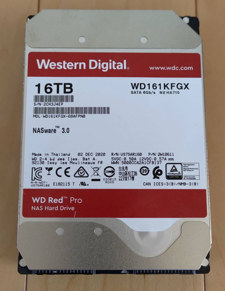 WD161KFGX WD Red Pro 16TB