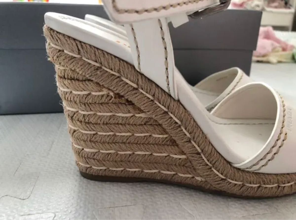 PRADA PRADA 白 サンダル ヒール パンプス 夏 | noonanwaste.com