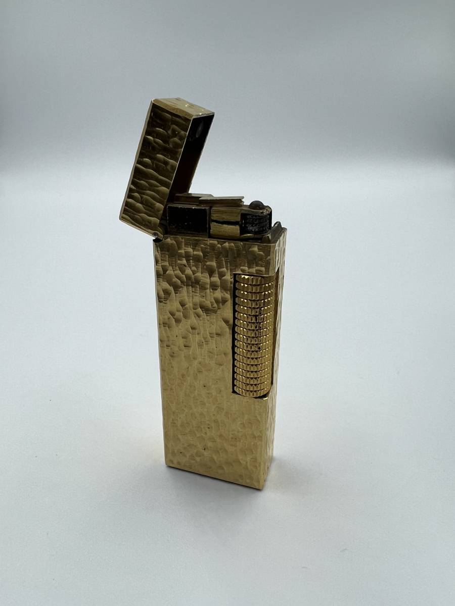 ラッピング対象外 Dunhill ダンヒル ガス ライター ローラー ゴールド