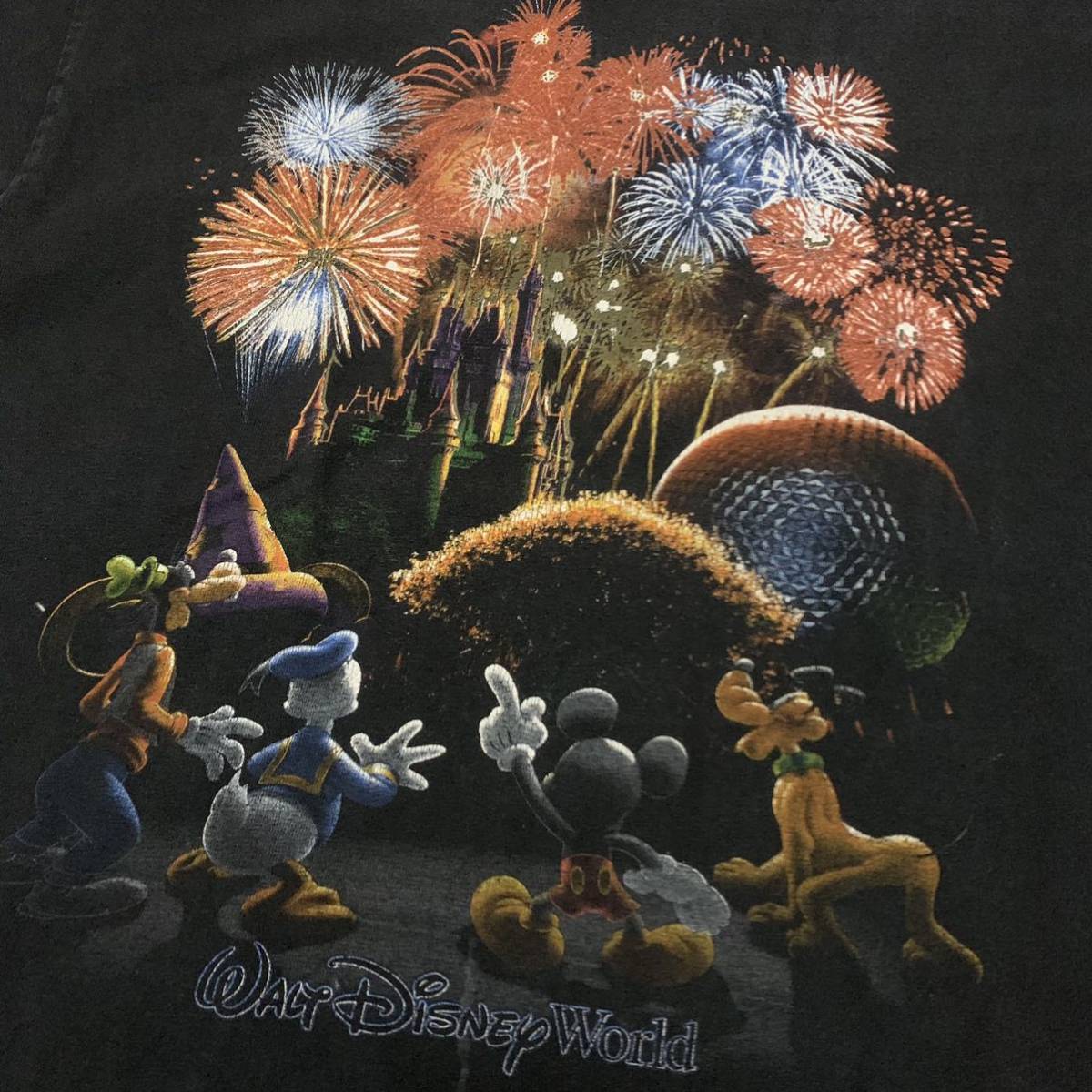 90s Walt Disney Tシャツ 企業 ミッキー ミニー / キャラ ヴィンテージ 80s ディズニー USA ファンタジア fantasia_画像2